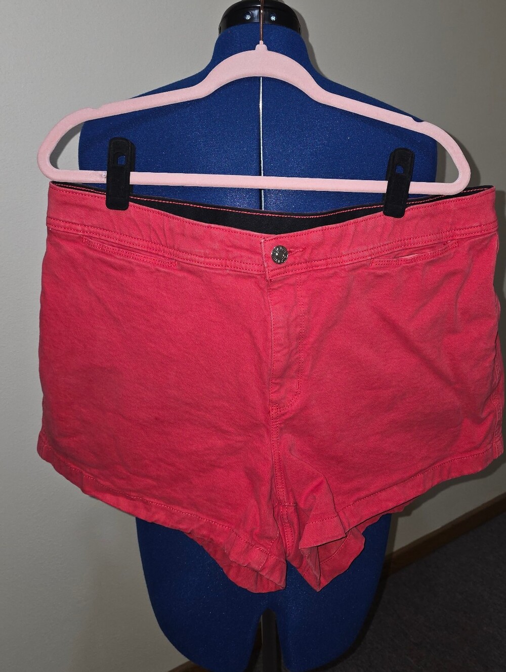 Ava & Viv Coral Pink Denim Women's Shorts